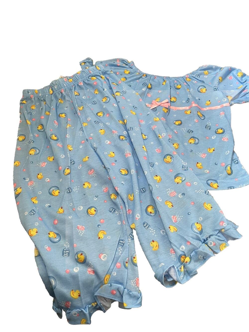 Avon Vintage New Sleepwear Duck Pajamas Set Children’s Size 10/12